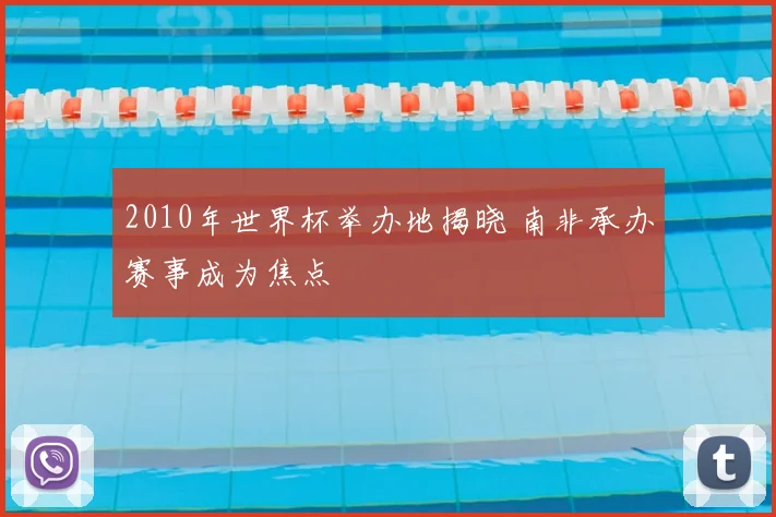 2010年世界杯举办地揭晓 南非承办赛事成为焦点